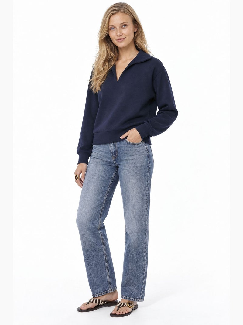 Blouse femme en mélange modal busem Bleu marine - Kiabi