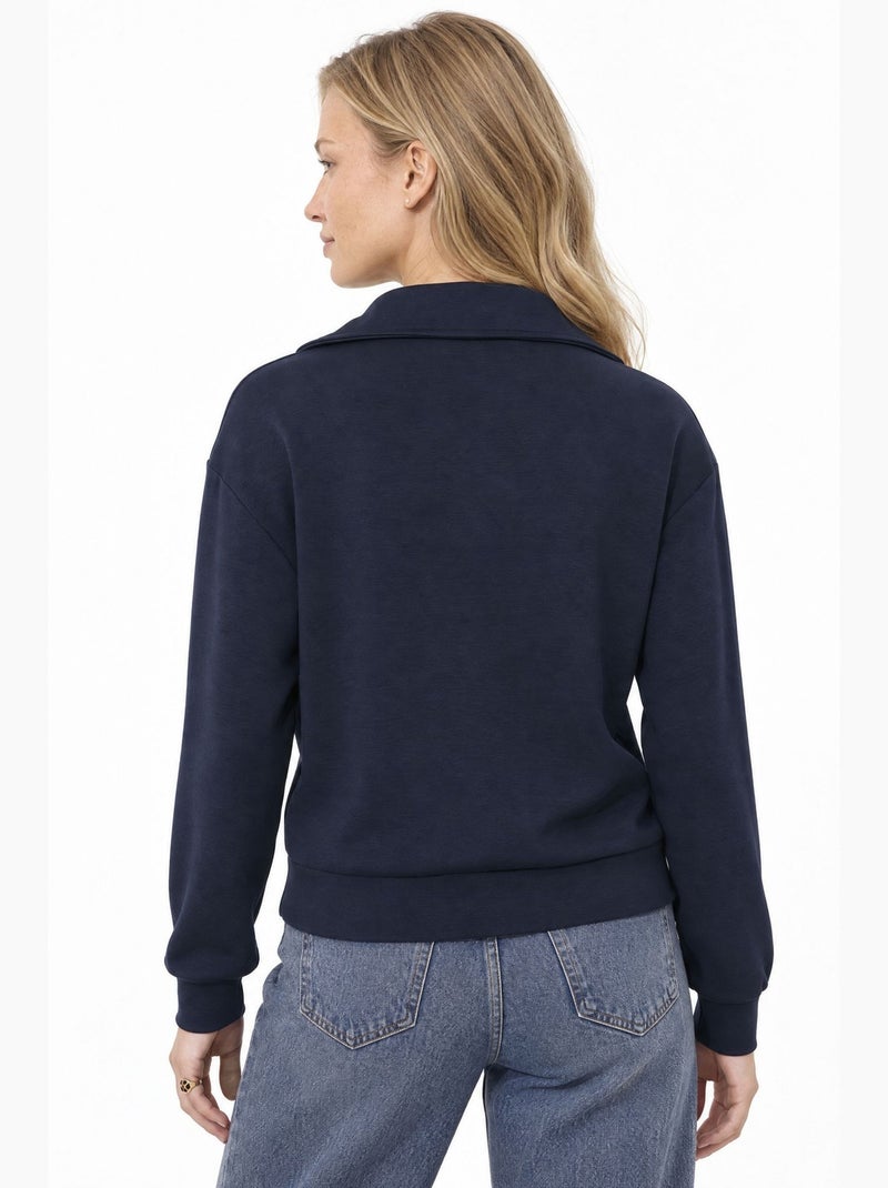 Blouse femme en mélange modal busem Bleu marine - Kiabi