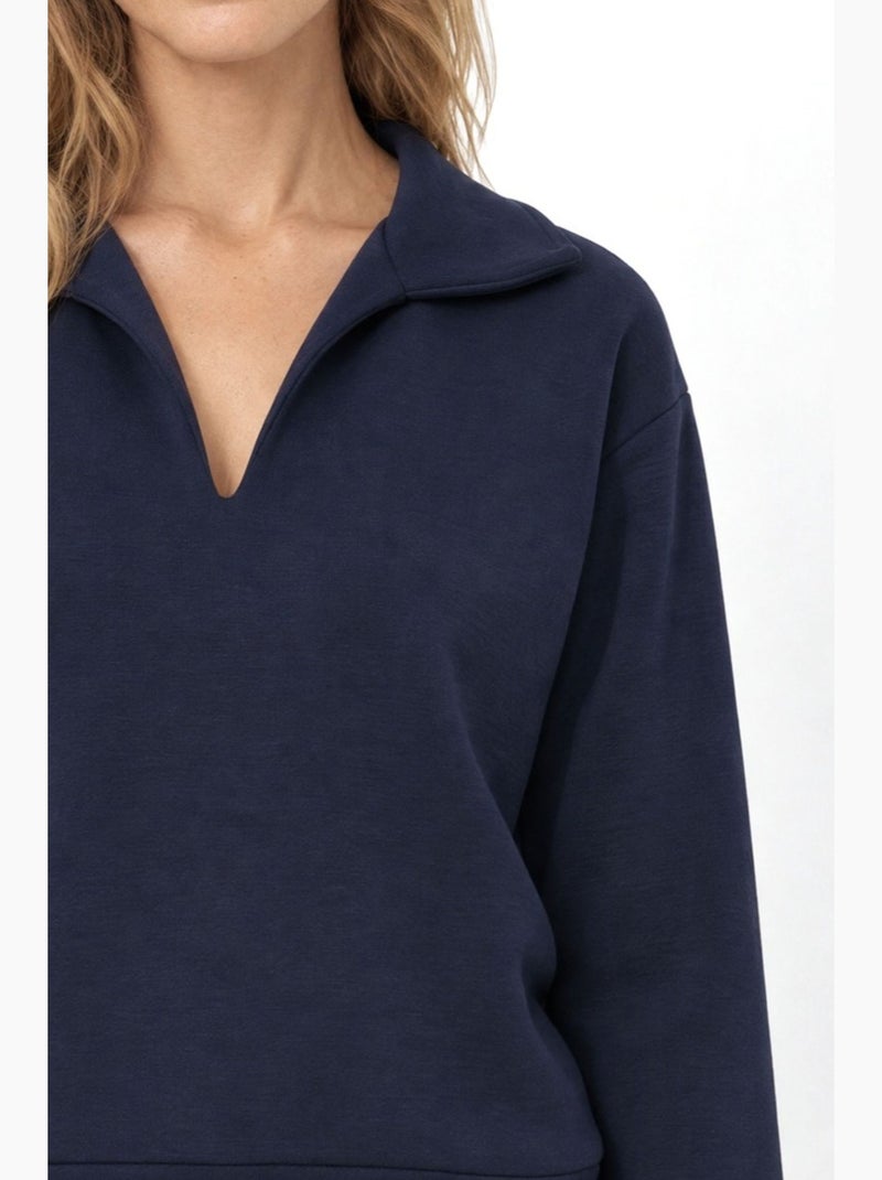 Blouse femme en mélange modal busem Bleu marine - Kiabi
