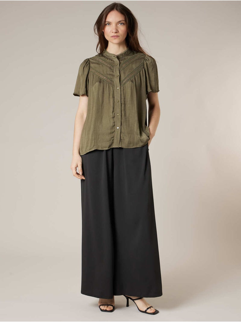 Blouse femme fluide 'Deeluxe' Kaki - Kiabi