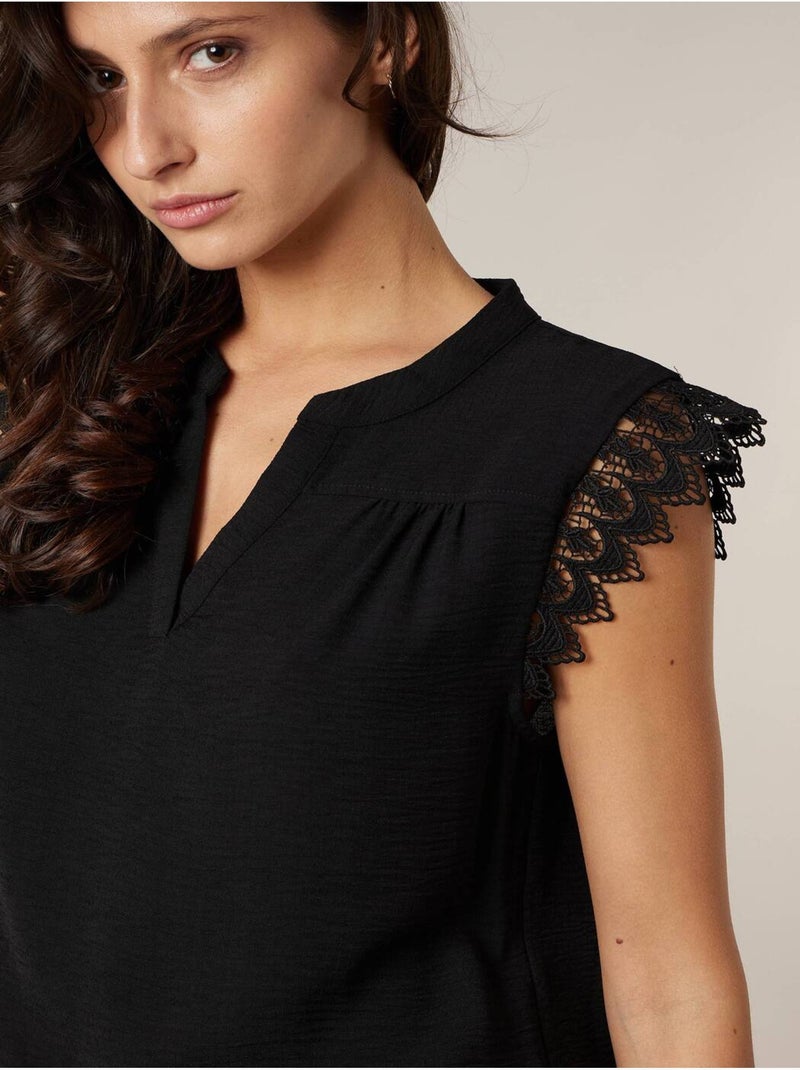 Blouse femme fluide 'Deeluxe' Noir - Kiabi