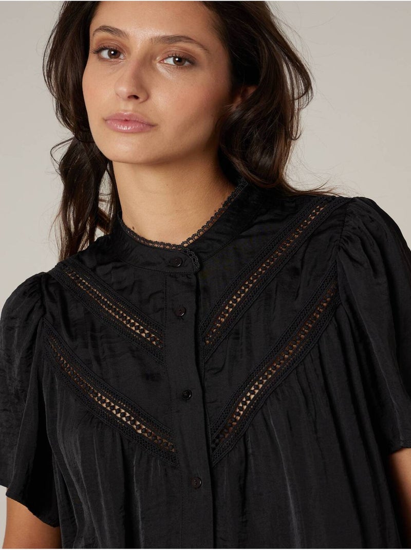 Blouse femme fluide 'Deeluxe' Noir - Kiabi