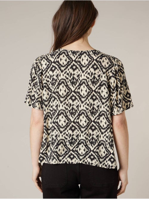 Blouse femme fluide motif ethniques 'Deeluxe' - Kiabi