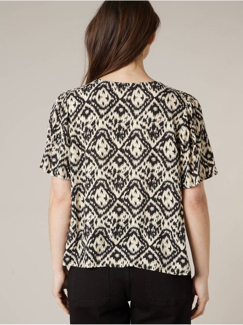 Blouse femme fluide motifs ethniques 'deeluxe' - Kiabi Blouse femme fluide motifs ethniques 'deeluxe' - Kiabi