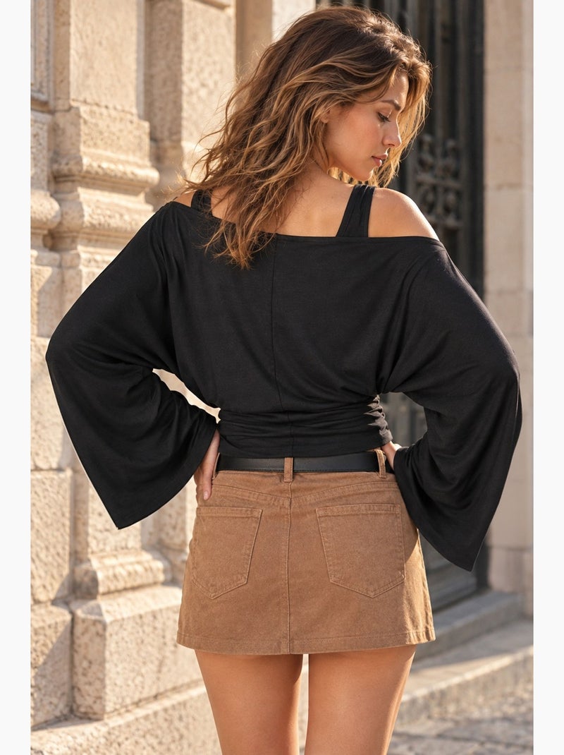 Blouse femme hiccup Noir - Kiabi