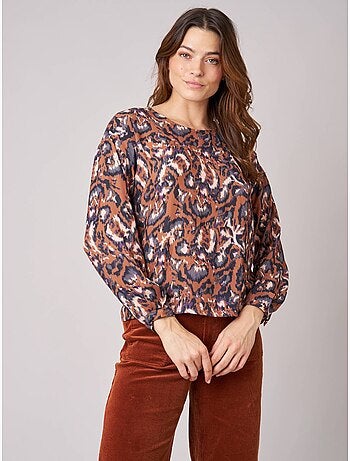 Blouse femme imprimée cachemire 'deeluxe'