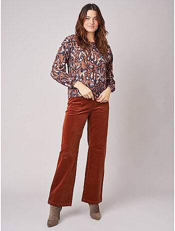 Blouse femme imprimée cachemire 'deeluxe'