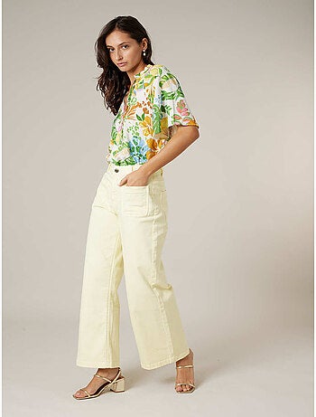 Blouse femme légère à imprimé tropical 'Deeluxe'