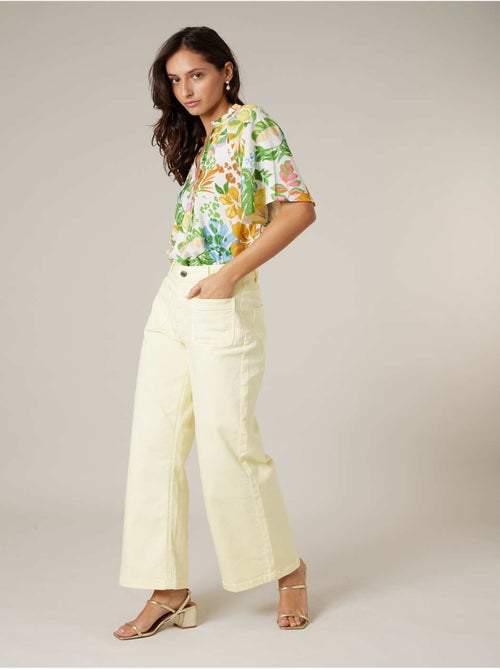 Blouse femme légère à imprimé tropical 'Deeluxe' - Kiabi