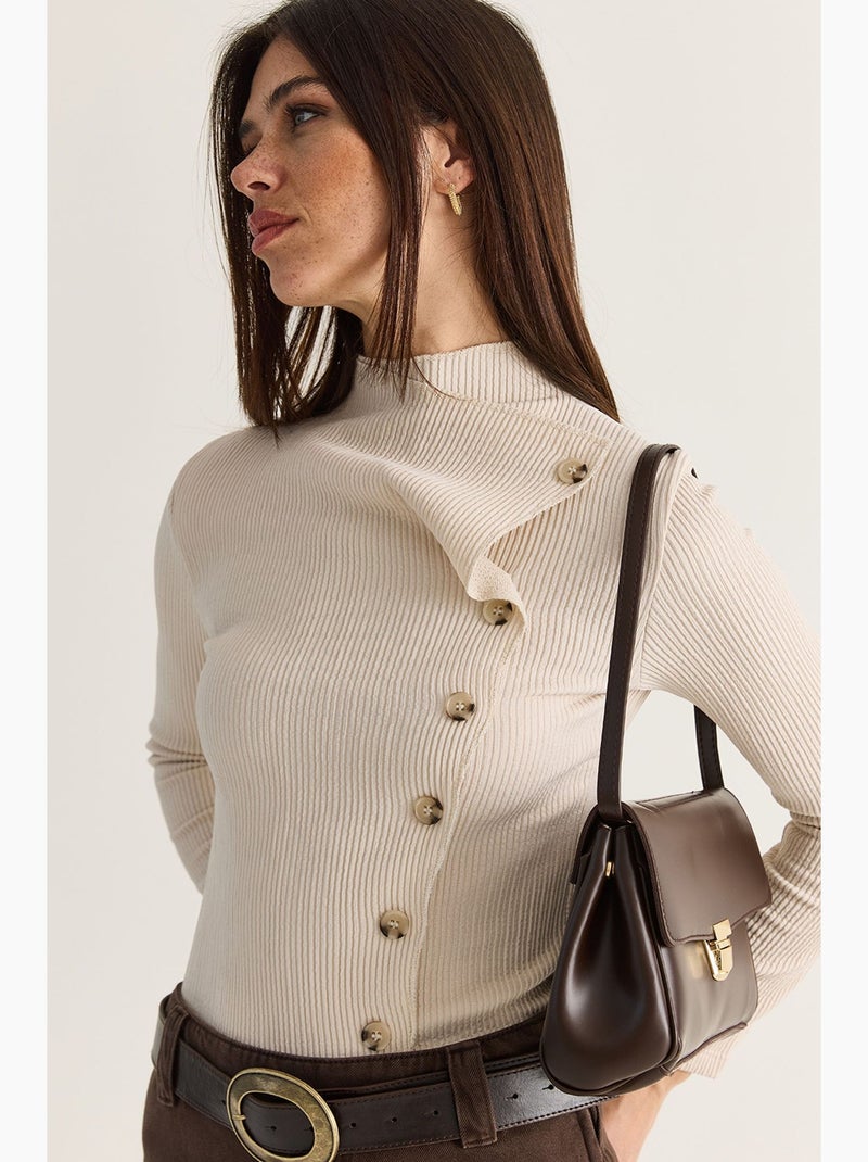 Blouse femme lucci Beige argile - Kiabi