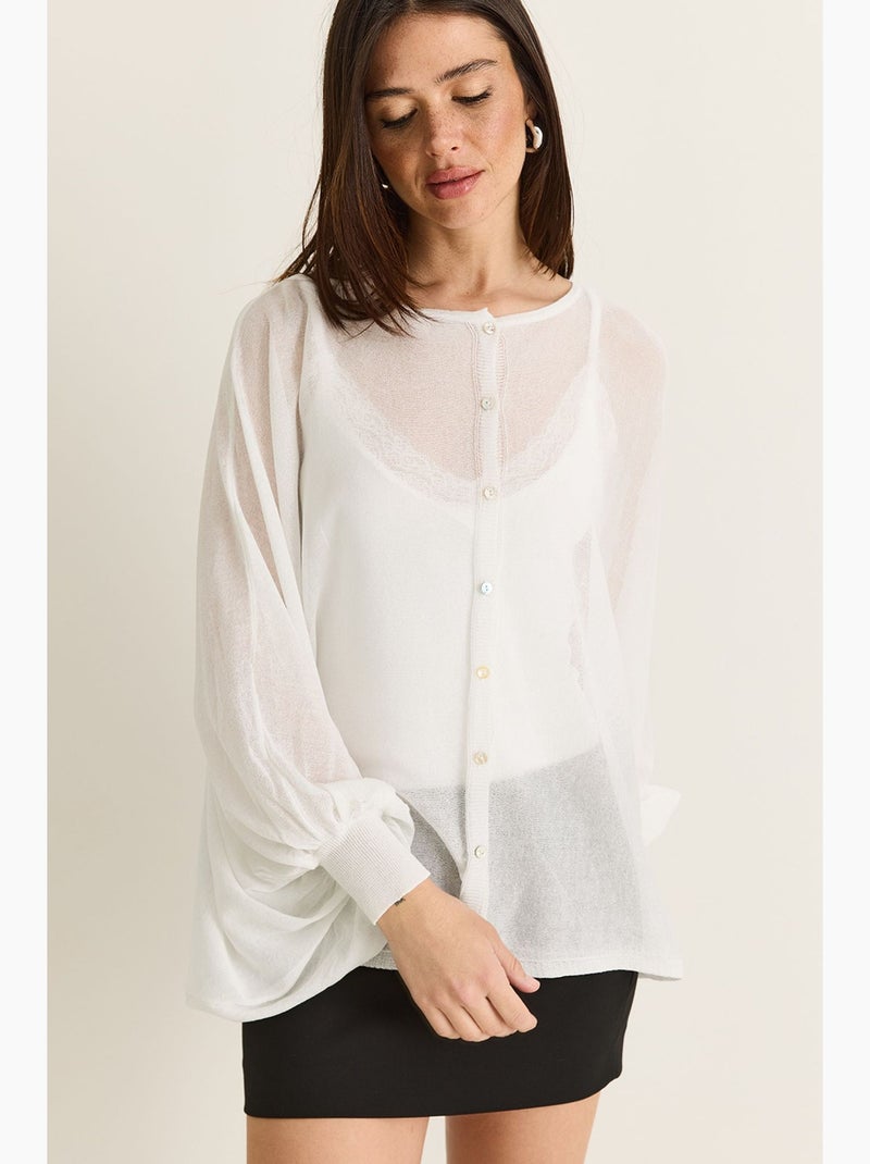 Blouse femme lucci Blanc - Kiabi