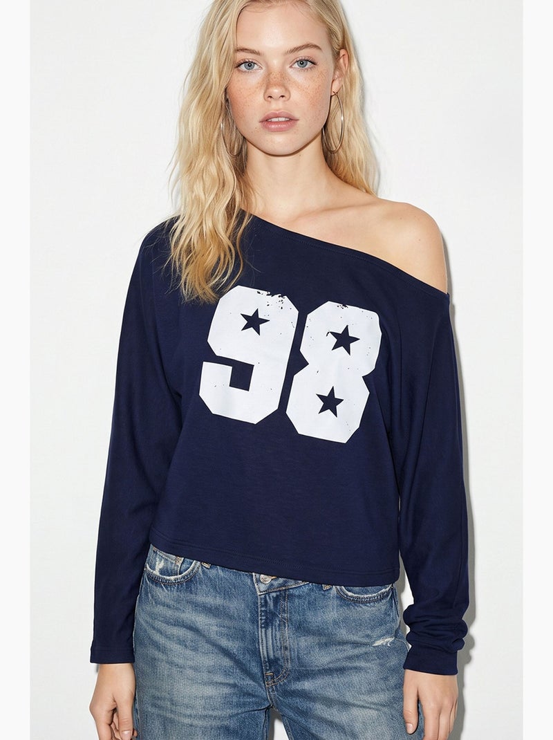 Blouse femme lucci Bleu marine - Kiabi