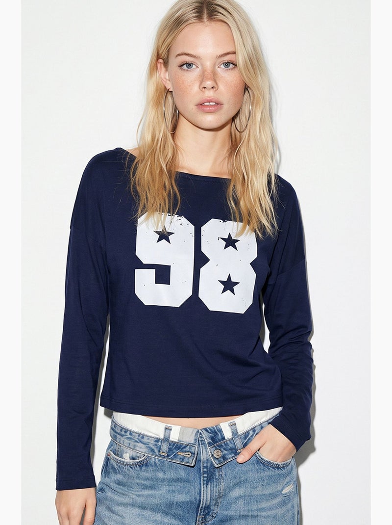 Blouse femme lucci Bleu marine - Kiabi