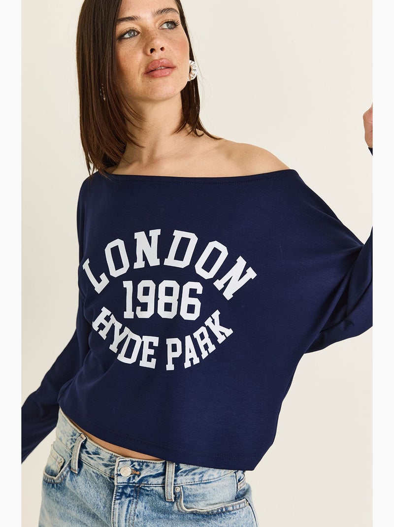 Blouse femme lucci Bleu marine - Kiabi