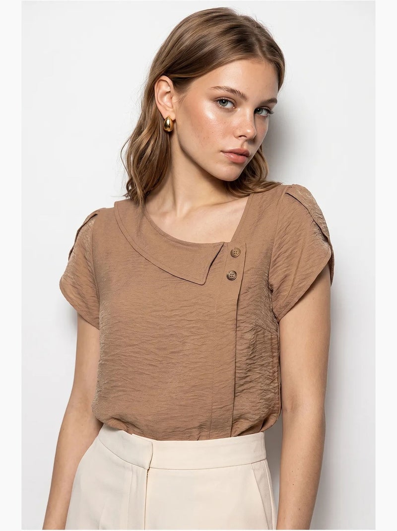 Blouse femme lucci Camel - Kiabi