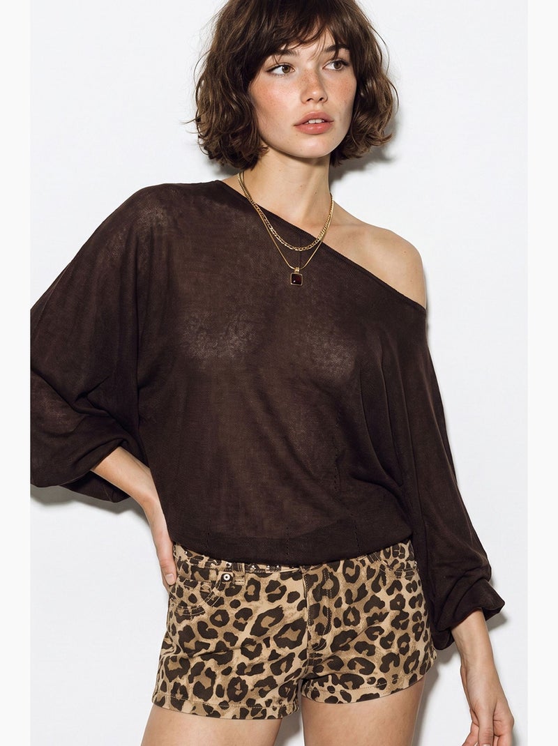 Blouse femme lucci Marron - Kiabi