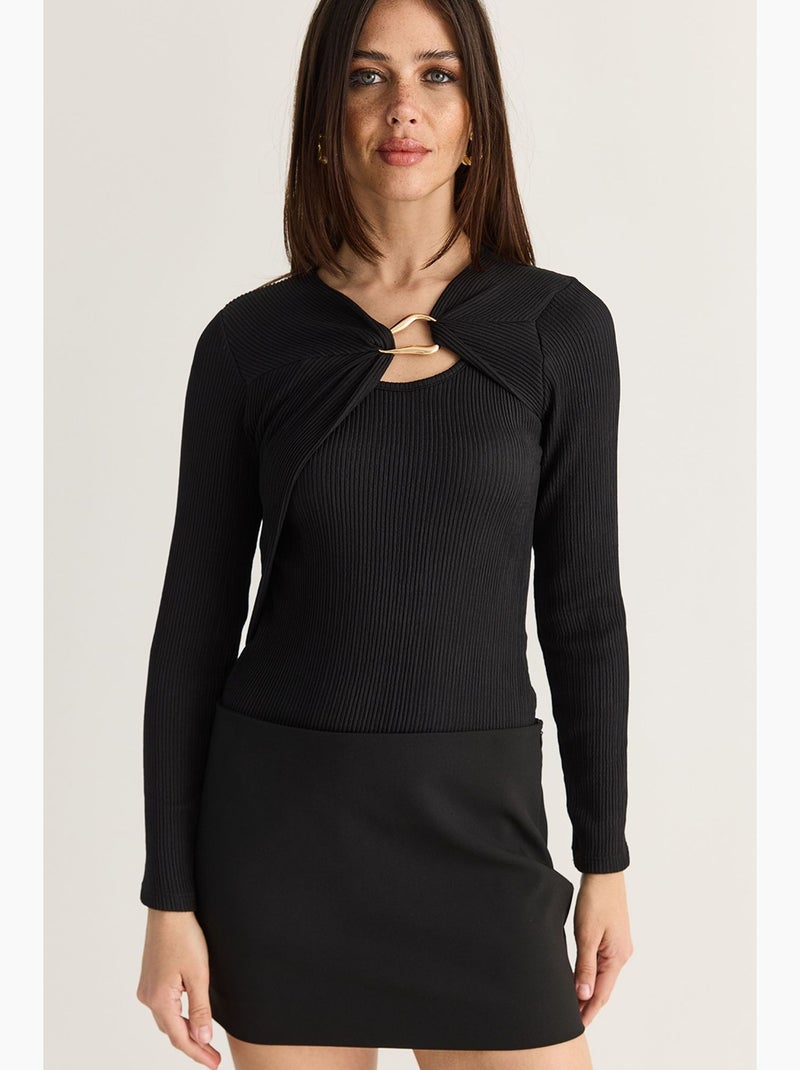 Blouse femme lucci Noir - Kiabi