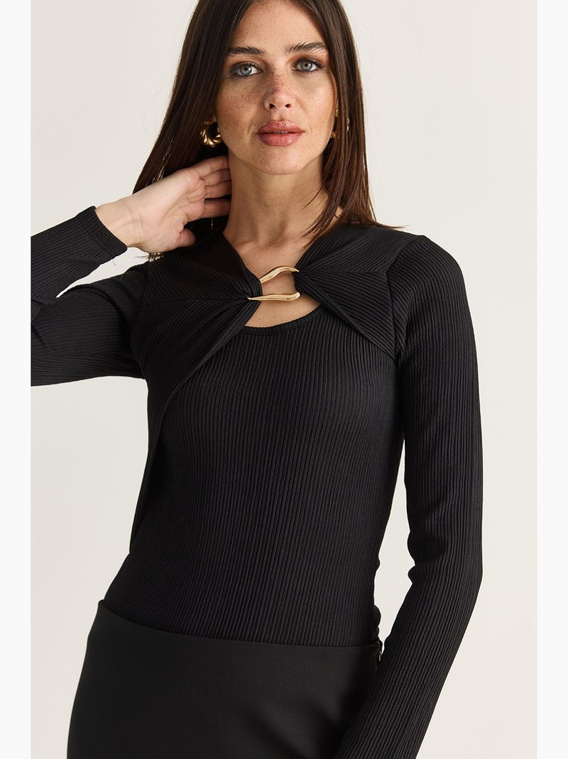 Blouse femme lucci Noir - Kiabi