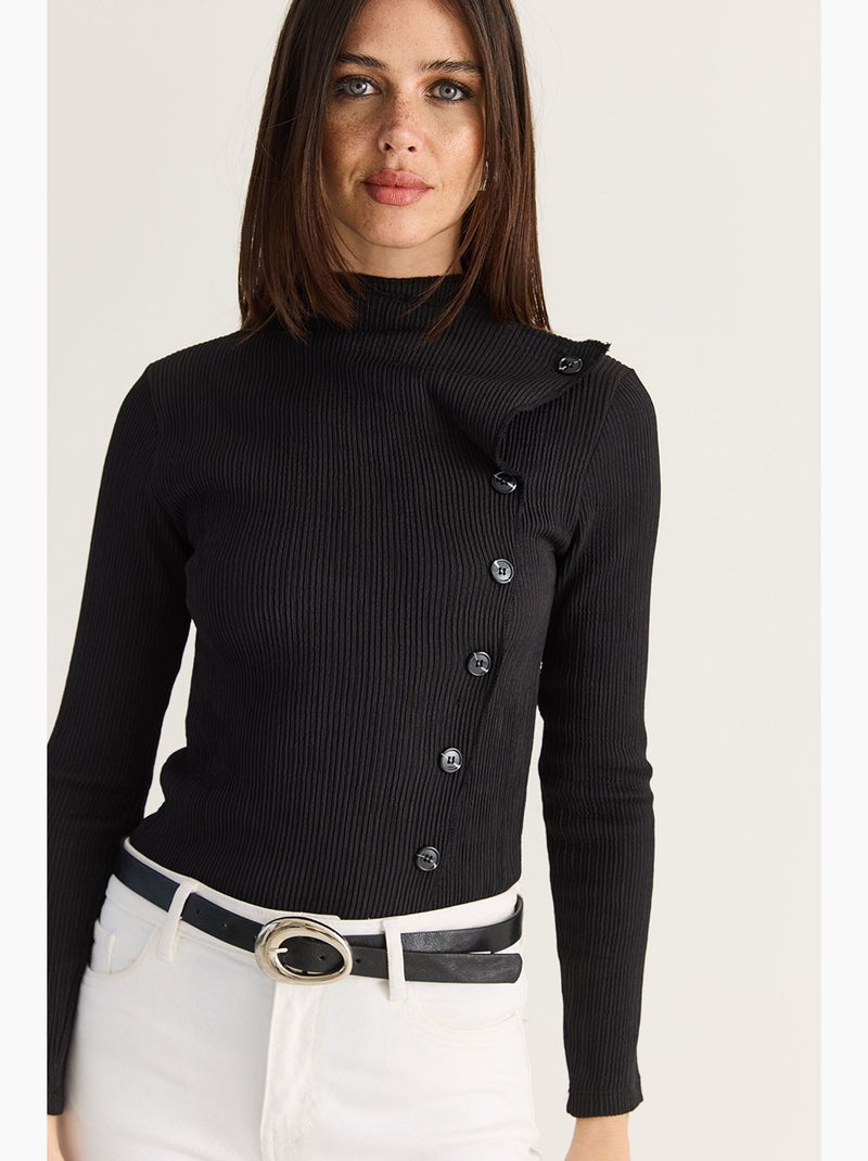 Blouse femme lucci Noir - Kiabi