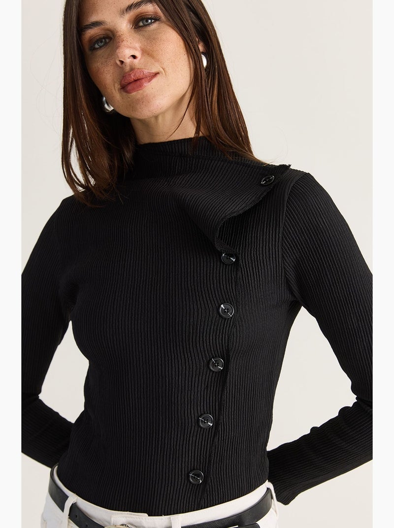 Blouse femme lucci Noir - Kiabi