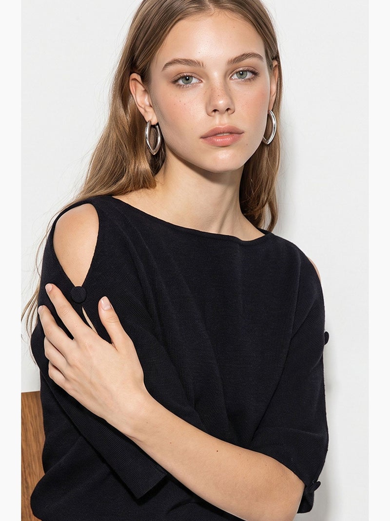 Blouse femme lucci Noir - Kiabi