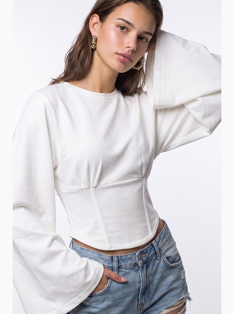 Blouse femme mixray Blanc - Kiabi