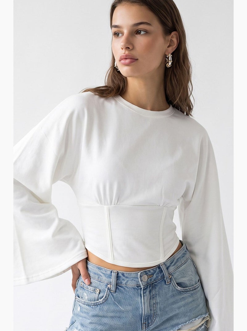 Blouse femme mixray Blanc - Kiabi