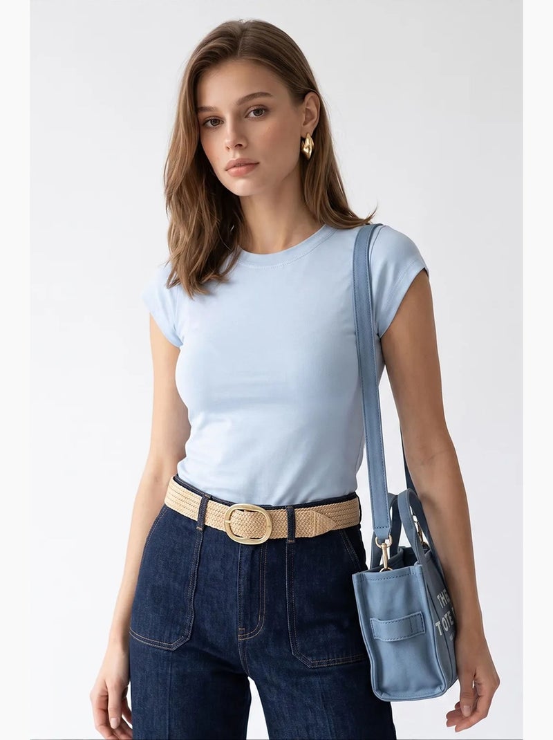 Blouse femme mixray Bleu ciel - Kiabi