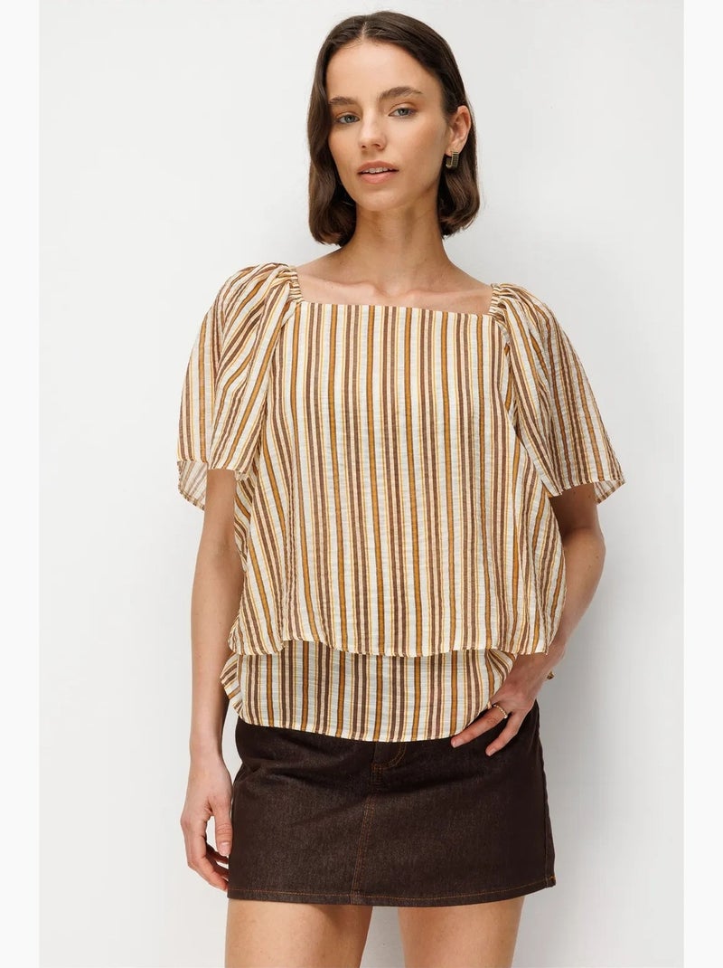Blouse femme mixray Crème - Kiabi