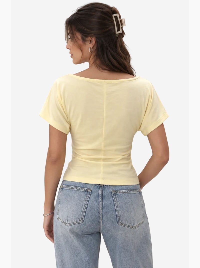 Blouse femme mixray Jaune citron - Kiabi