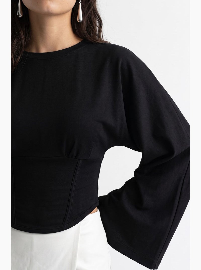 Blouse femme mixray Noir - Kiabi