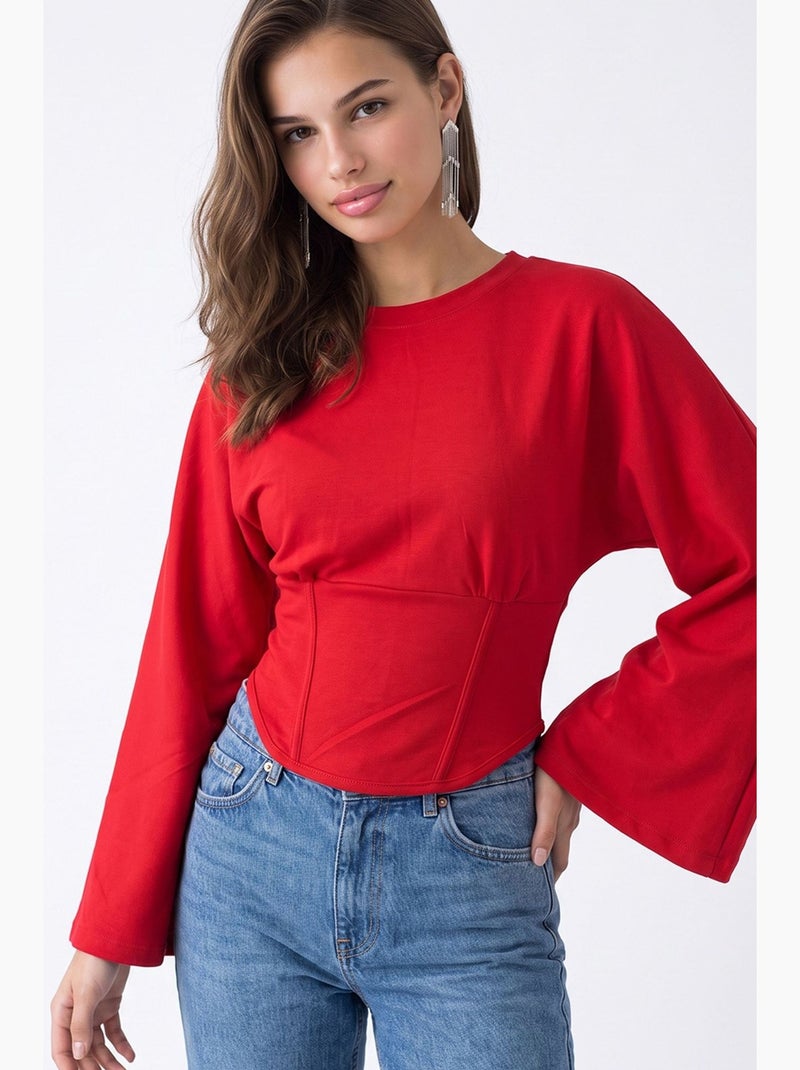 Blouse femme mixray Rouge - Kiabi