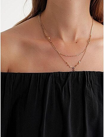 Blouse femme regular avec col madonna et détail volanté mixray