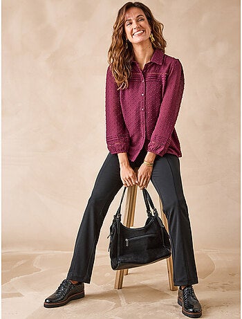 Blouse femme tissu plumetis - DAXON