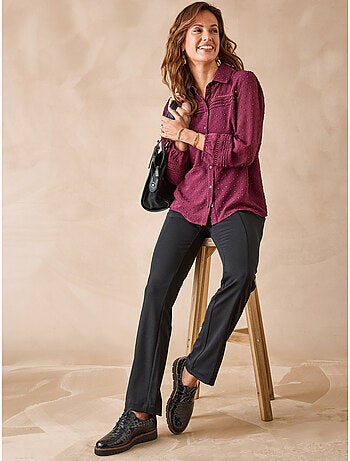 Blouse femme tissu plumetis