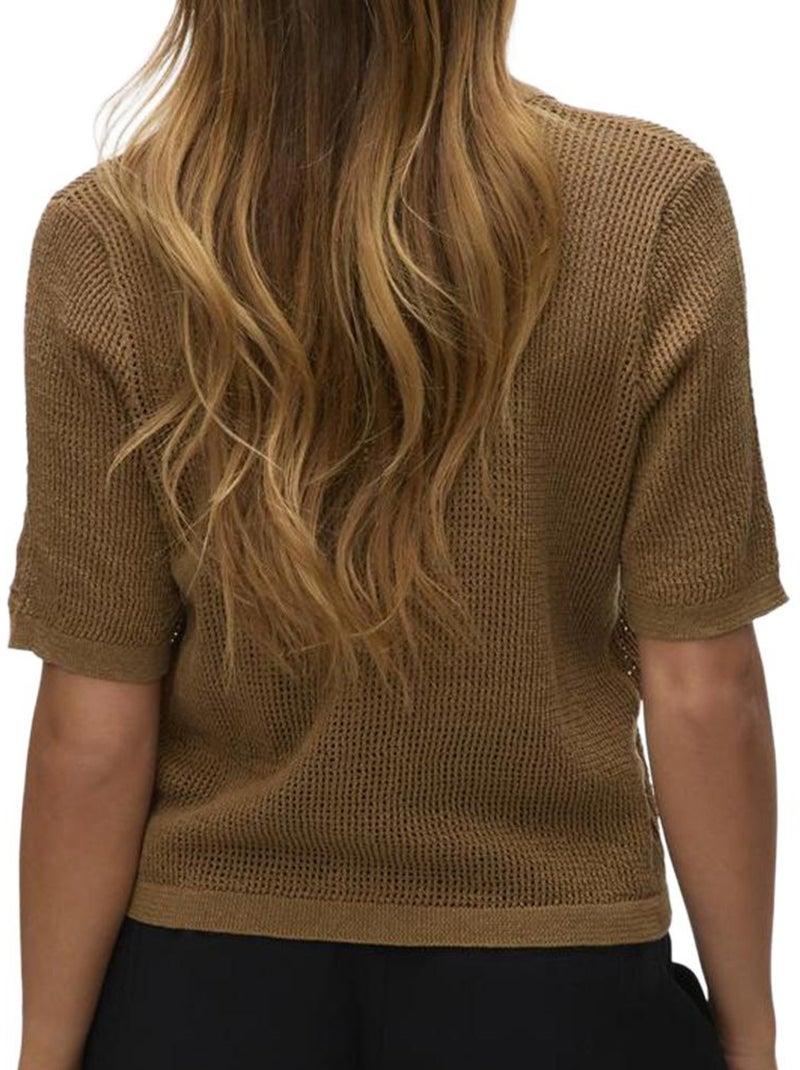 Blouse Femme Vero Moda Marron cappuccino - Kiabi
