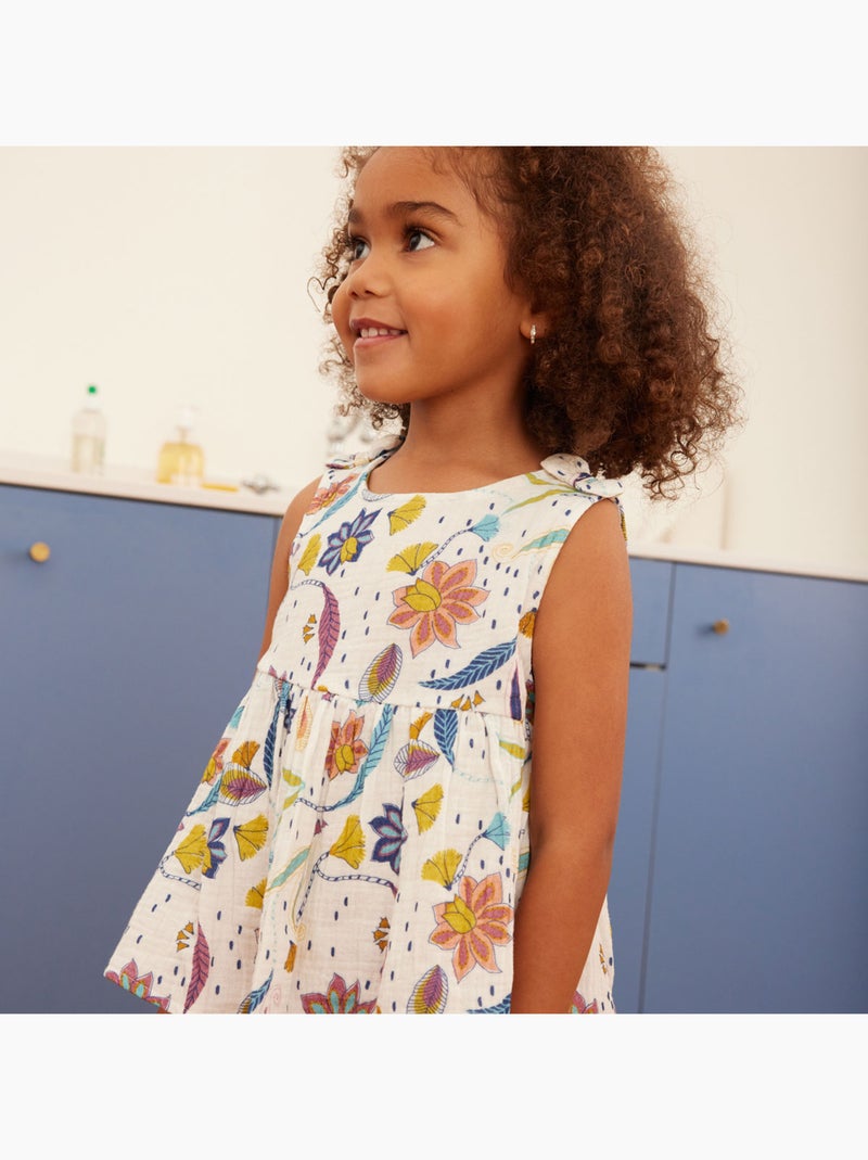 Blouse fille Mumbai Ecru - Kiabi