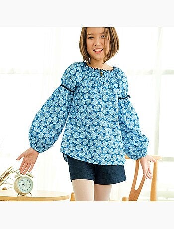 Blouse Fleurie à Manches Longues CHIMENE - La Faute à Voltaire