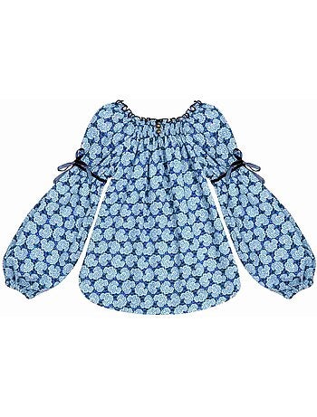 Blouse Fleurie à Manches Longues CHIMENE - La Faute à Voltaire