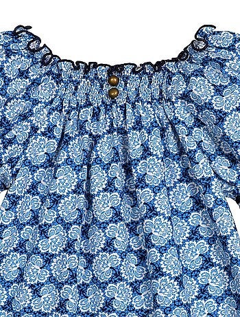 Blouse Fleurie à Manches Longues CHIMENE - La Faute à Voltaire