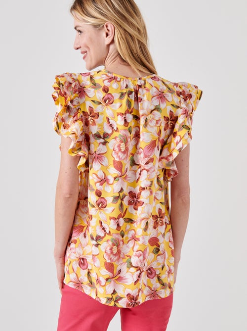 Blouse fleurie à volants - damart - Kiabi Blouse fleurie à volants - damart - Kiabi
