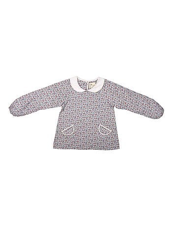 Blouse Fleurie Coton Fleuri et Col CLAUDINE - La Faute à Voltaire