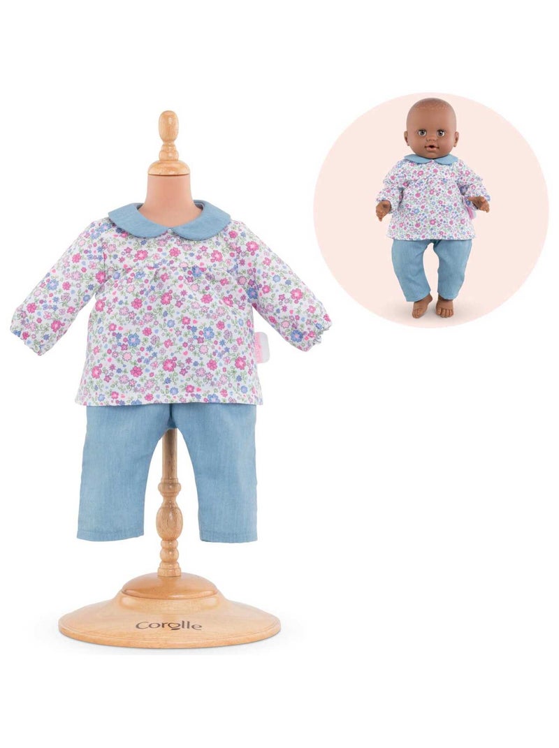 Blouse Fleurie et Pantalon pour poupon 36 cm N/A - Kiabi