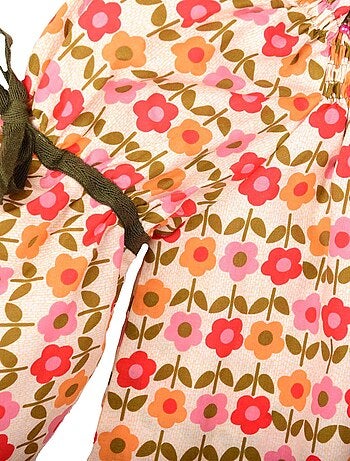 Blouse Fleurie Hiver Fleuri Col Smocks CHIMENE - La Faute à Voltaire