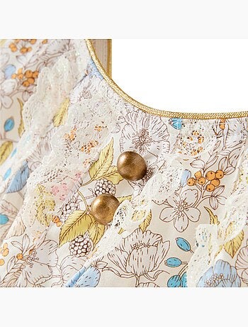 Blouse Fleurie Liberty à Bretelles Croisées ANAÏS - La Faute à Voltaire