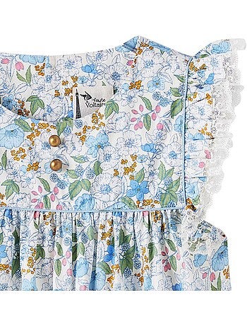 Blouse Fleurie Liberty à Volants APPOLINE - La Faute à Voltaire