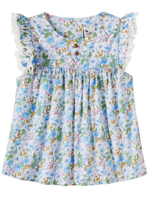 Blouse  Fleurie Liberty   à Volants  APPOLINE - La Faute à Voltaire - Kiabi