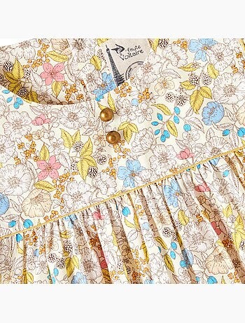 Blouse Fleurie Liberty à Volants APPOLINE - La Faute à Voltaire