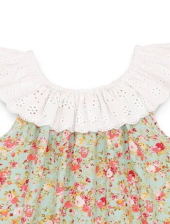 Blouse Fleurie Liberty Été Col 2-en-1 AURORE - La Faute à Voltaire