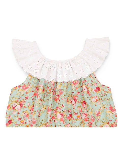 Blouse Fleurie Liberty Été      Col 2-en-1  AURORE - La Faute à Voltaire - Kiabi